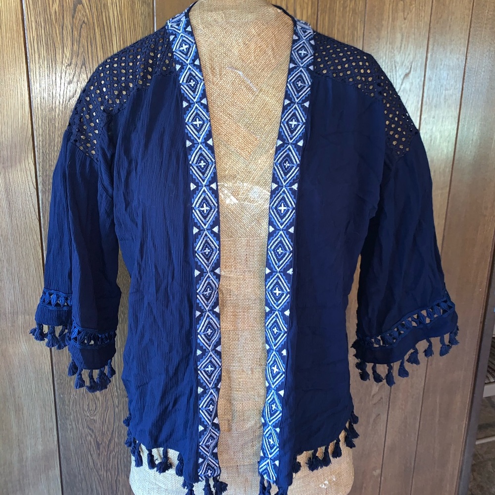 Lightweight Navy Cardigan